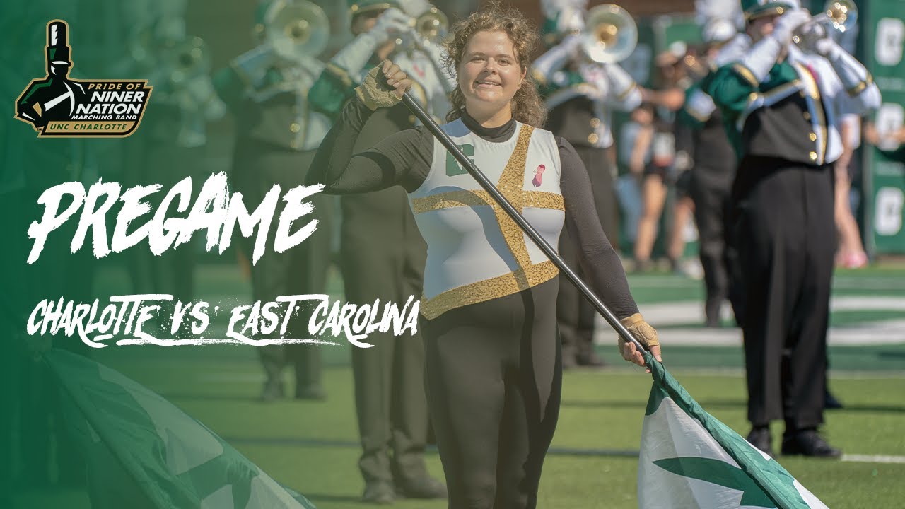 The Pride of Niner Nation Marching Band 2024 | Pregame | Charlotte vs East Carolina