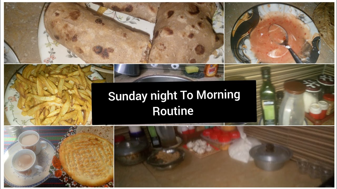 Sunday Night To Morning Routine vlog  Daily Rotain Vlog 