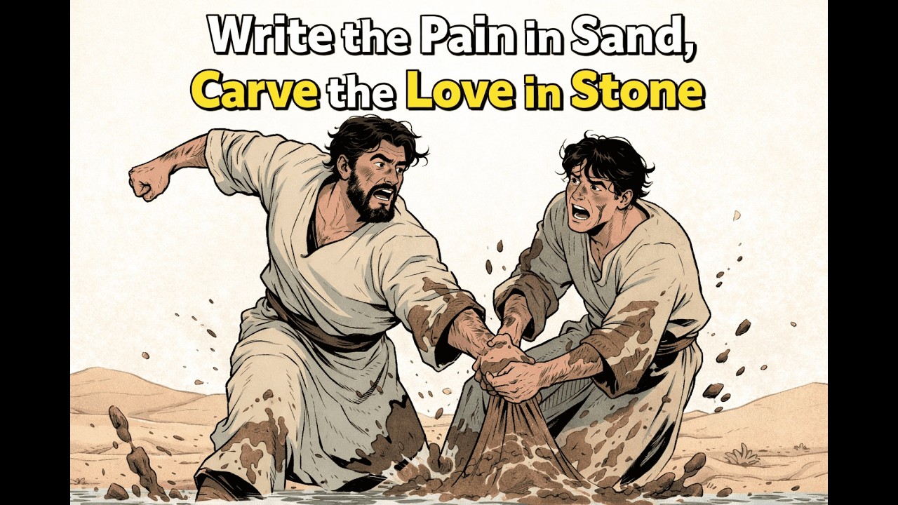 Write the Pain in Sand, Carve the Love in Stone