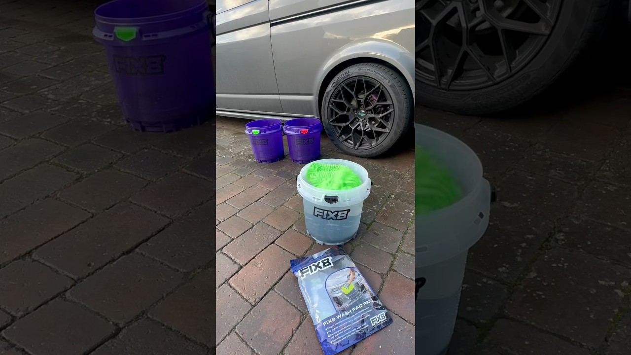 ‼️ Absolute Game Changers ‼️ Fix8 Car Care magnetic Buckets #innovation Satisfying #asmr #carwash