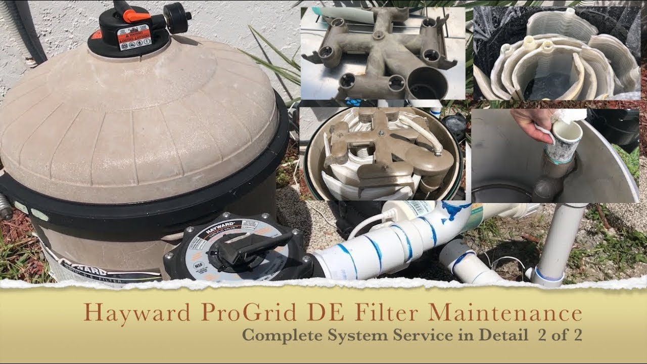 Hayward Pro Grid DE Filter Cleaning - Complete Process - 2 of 2