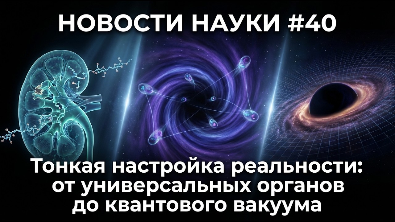 Новости науки 40 : Тонкая настройка реальности: от универсальных органов до квантового вакуума