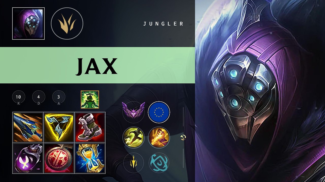 Jax Jungle vs Nidalee - EUW Master Patch 26.10