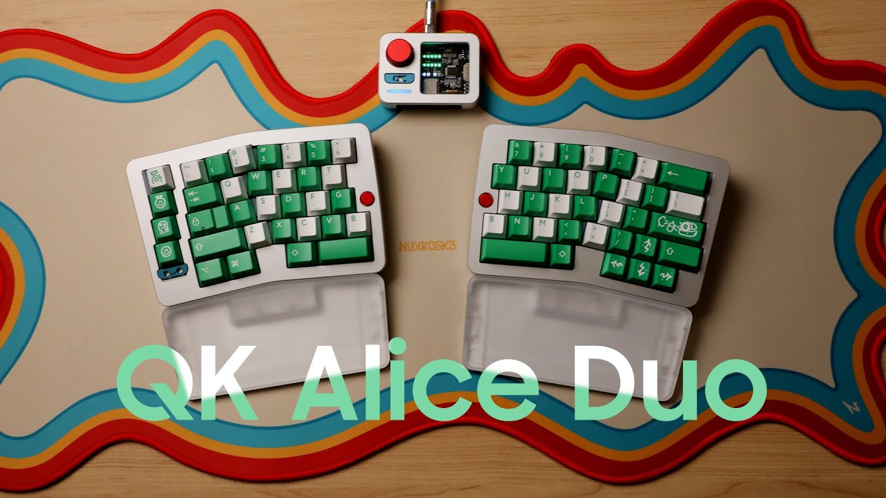 QK Alice Duo I 첫번째 엘리스 배열 스플릿 키보드를 경험해 보았습니다!