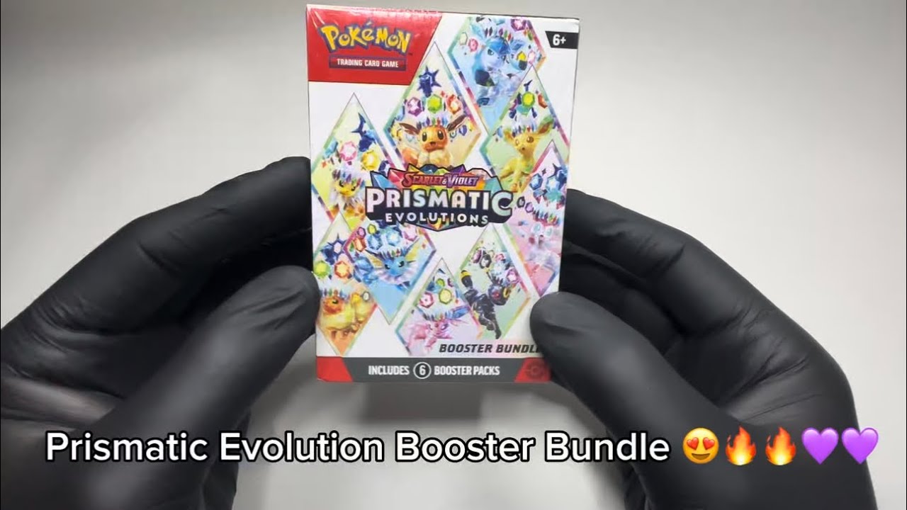 🔥 Unboxing A Prismatic Evolution Booster Bundle With 6 Packs & Pulled a Full Art! (Epic Shiny Hunt) 