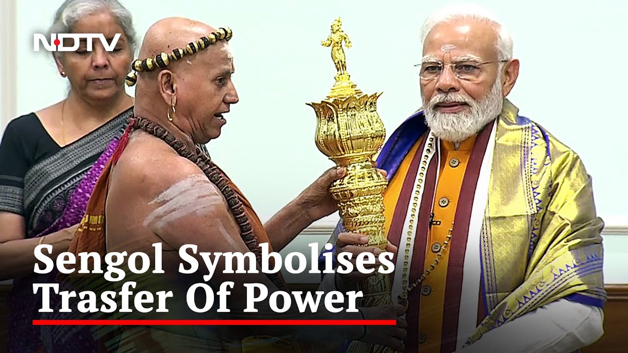 Tamil Nadu Seers Present Sceptre To PM Ahead Of New Parliament Opening