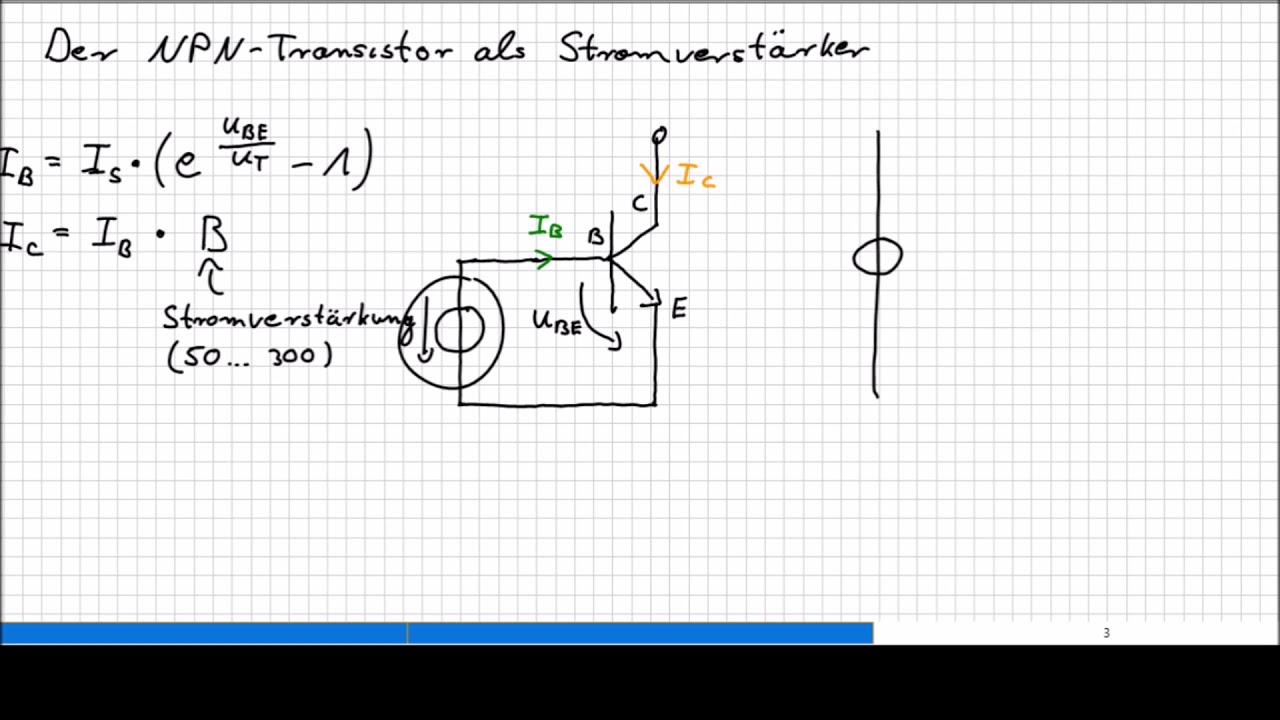 3   Verhalten der Basis Emitter Strecke und Stromverstärkung