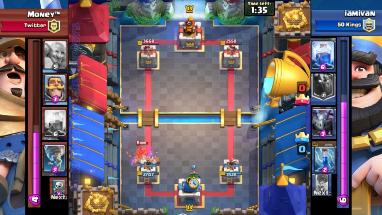 Clash Royale | IamIvan  Vs Money | 50 Kings - Twitter | 15# 22/4/17 Replay