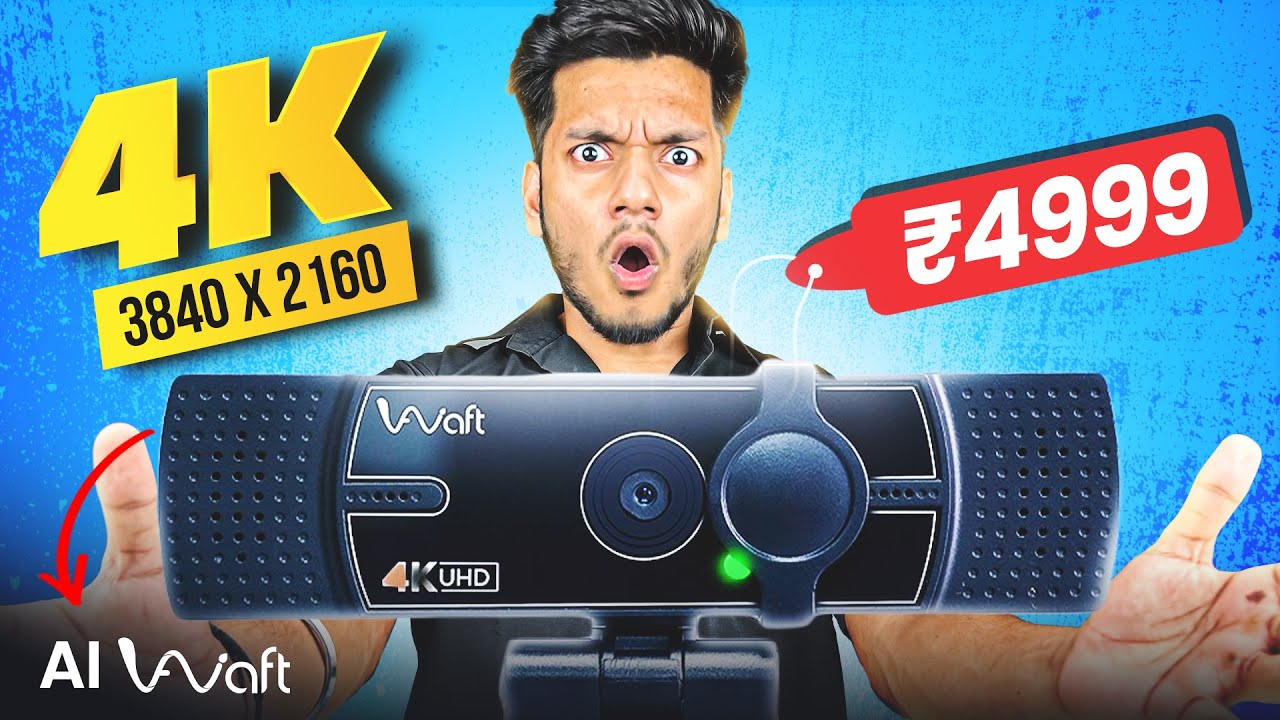 Best 4K Webcam Under ₹5000? 🤔 AIWAFT 4K Webcam Full Review in Hindi | Must Watch!