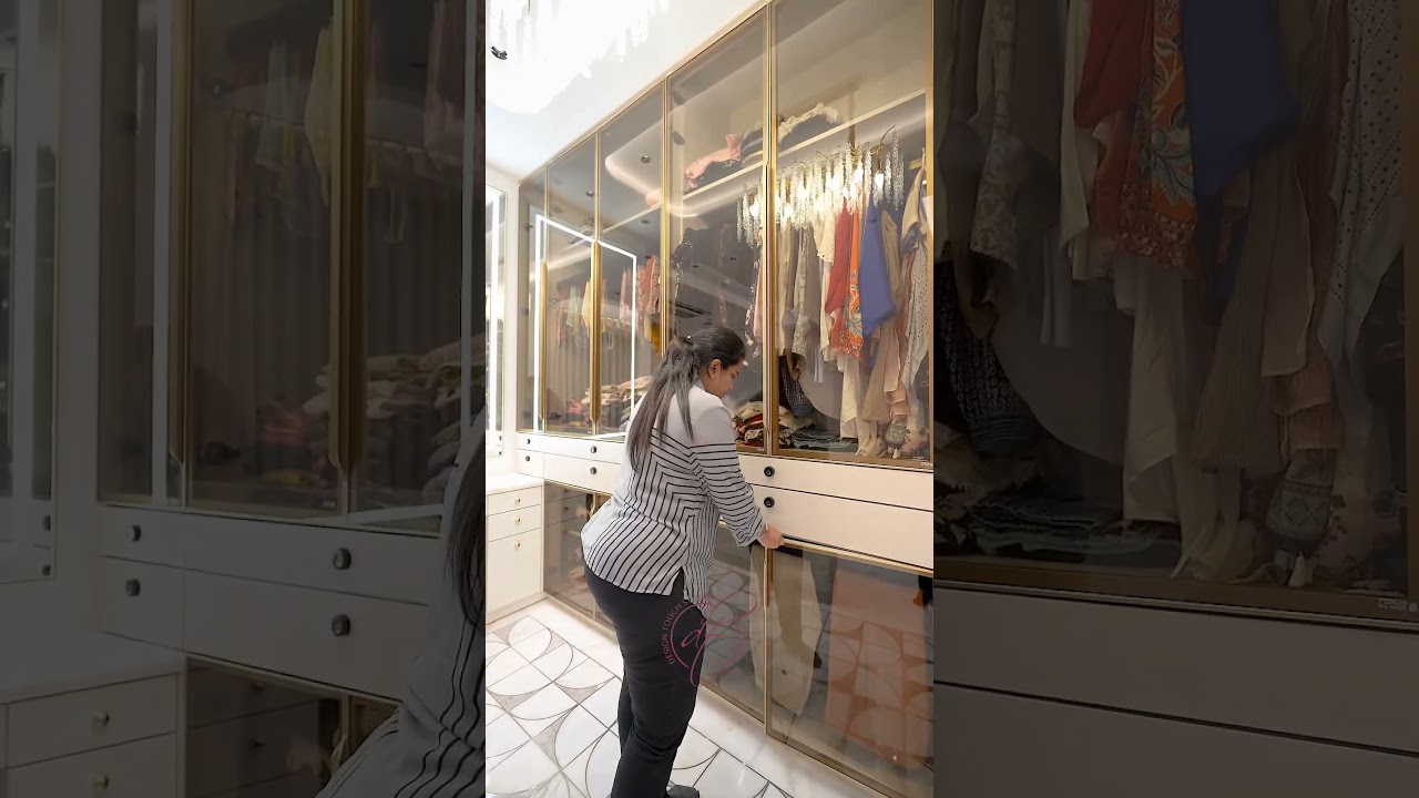 Ultimate Walk-In Wardrobe Tour | Smart Luxury Design with Hidden Vanity & Stylish Storage