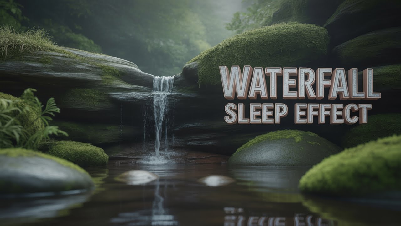 8 Hours of Pure Sleep - Waterfall Rain Sounds 🌙 