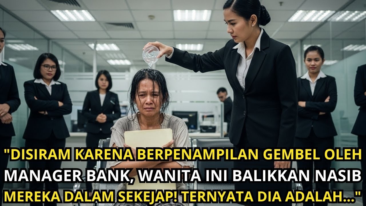 Disiram Karena Berpenampilan Gembel oleh Manager Bank, Wanita Ini Balikkan Keadaan dalam Sekejap! 1