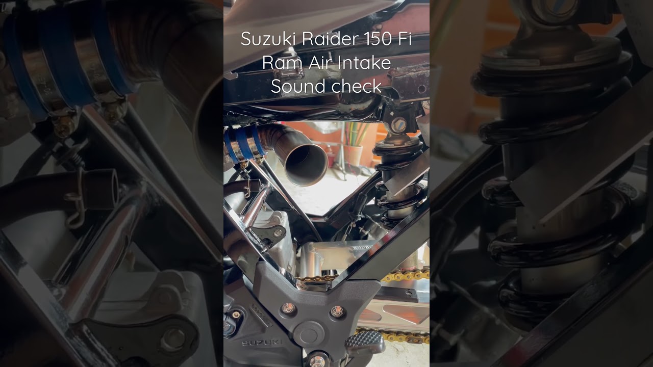 Suzuki Raider 150 Fi Ram Air Intake Sound Check