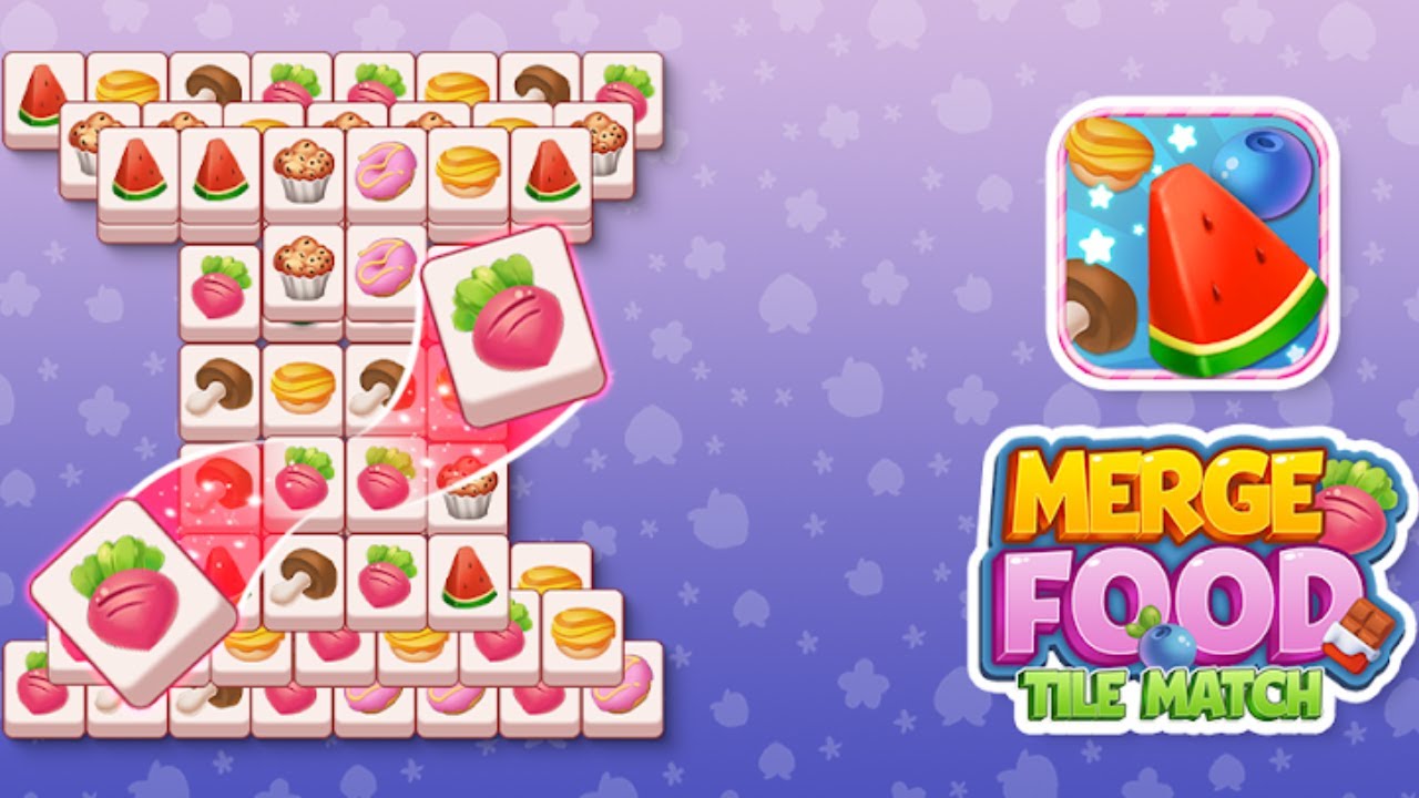 Merge Food: Tile Match Game Gameplay for Android Mobile