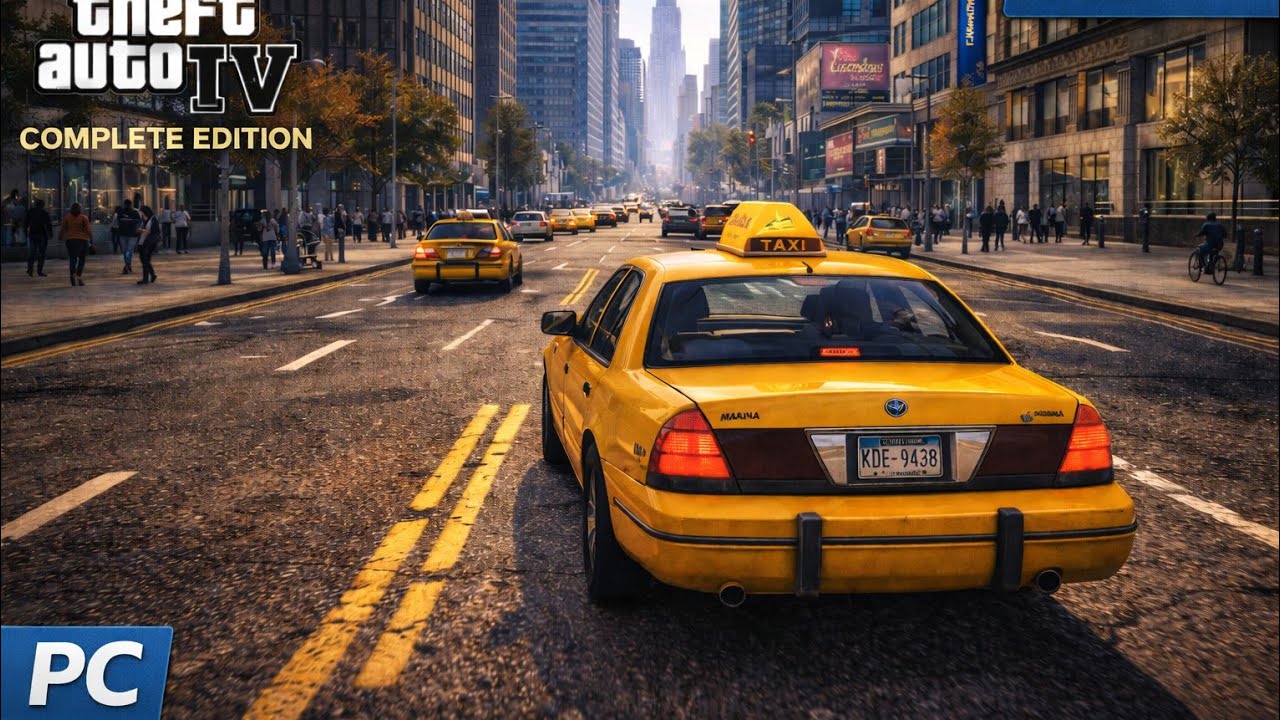 Relaxing Taxi Ride Through Liberty City | GTA IV Complete Edition (5 Minutes)