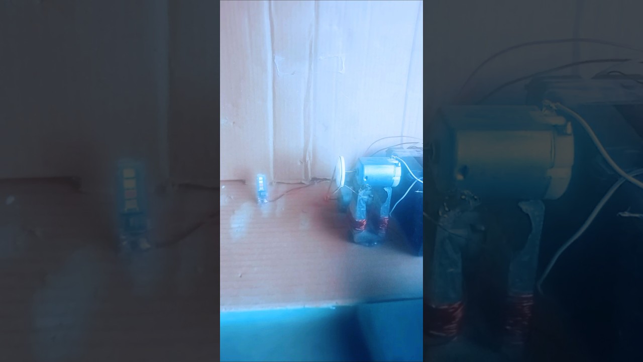 1️⃣ Two Dynamo Motors Generate Power ⚡ LED Bulb Glows | Real DIY Experiment 😱