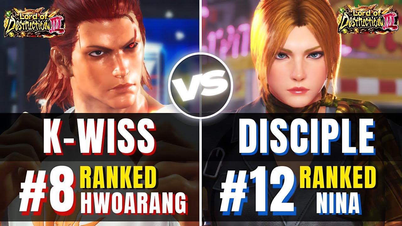 T8 🔥 K-WISS (Hwoarang) vs DISCIPLE (Nina) 🔥 | Tekken 8 Fierce Showdown