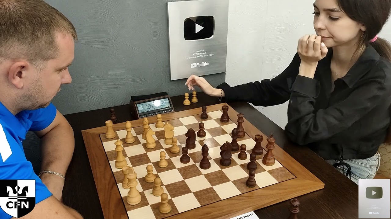 K. Pleshkevich (1809) vs A. Moskvina (1694). Chess Fight Night. CFN. Rapid