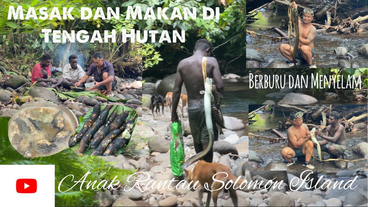 Camping Survival di Tengah Hutan//Siapa Sangka Sungai Cetek Ada Penghuni Monster//