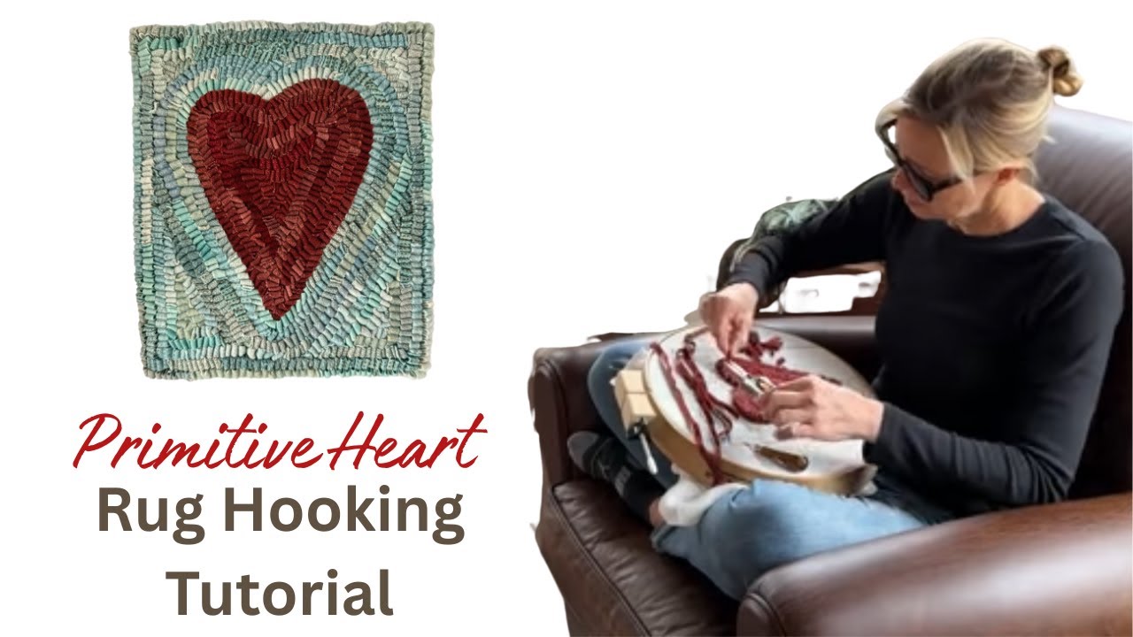Rug Hooking For Beginners - Trying Rug Hooking For The First Time? Hook This Rug! It's SO EASY!!