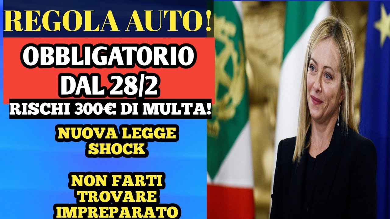 Dal 28 Febbraio Nuova Regola per gli Automobilisti Italiani: Obbligatorio Tenerlo in Auto