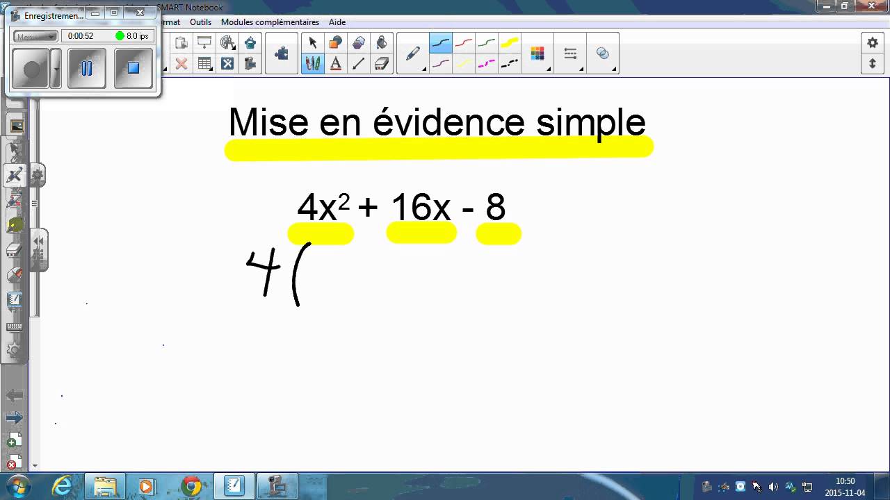 Mise en &eacute;vidence simple