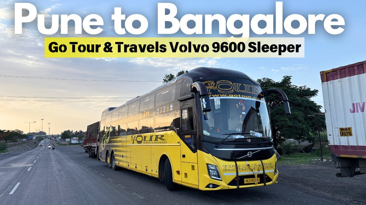 Ultimate Volvo 9600 Sleeper Ride from Pune to Bangalore 🚌 | Go Tour via Solapur Route Review!