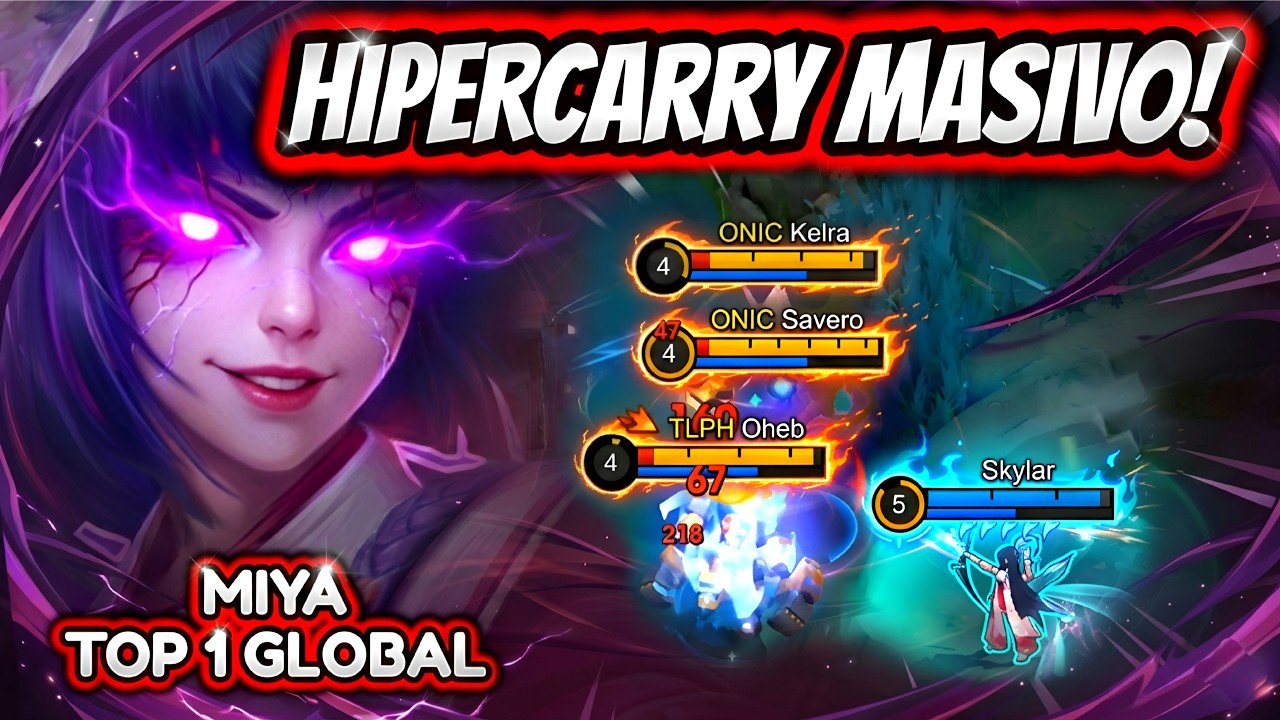 ¡CARREAR CON MIYA EN MITICO INMORTAL ES POSIBLE! MIYA TOP 1 GLOBAL 86% WINRATE! | MOBILE LEGENDS