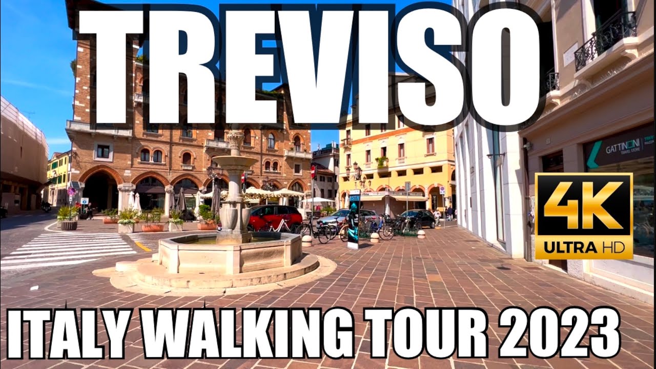 TREVISO - ITALY, RELAXING VIRTUAL WALKING TOUR, ULTRA 4K 60FPS