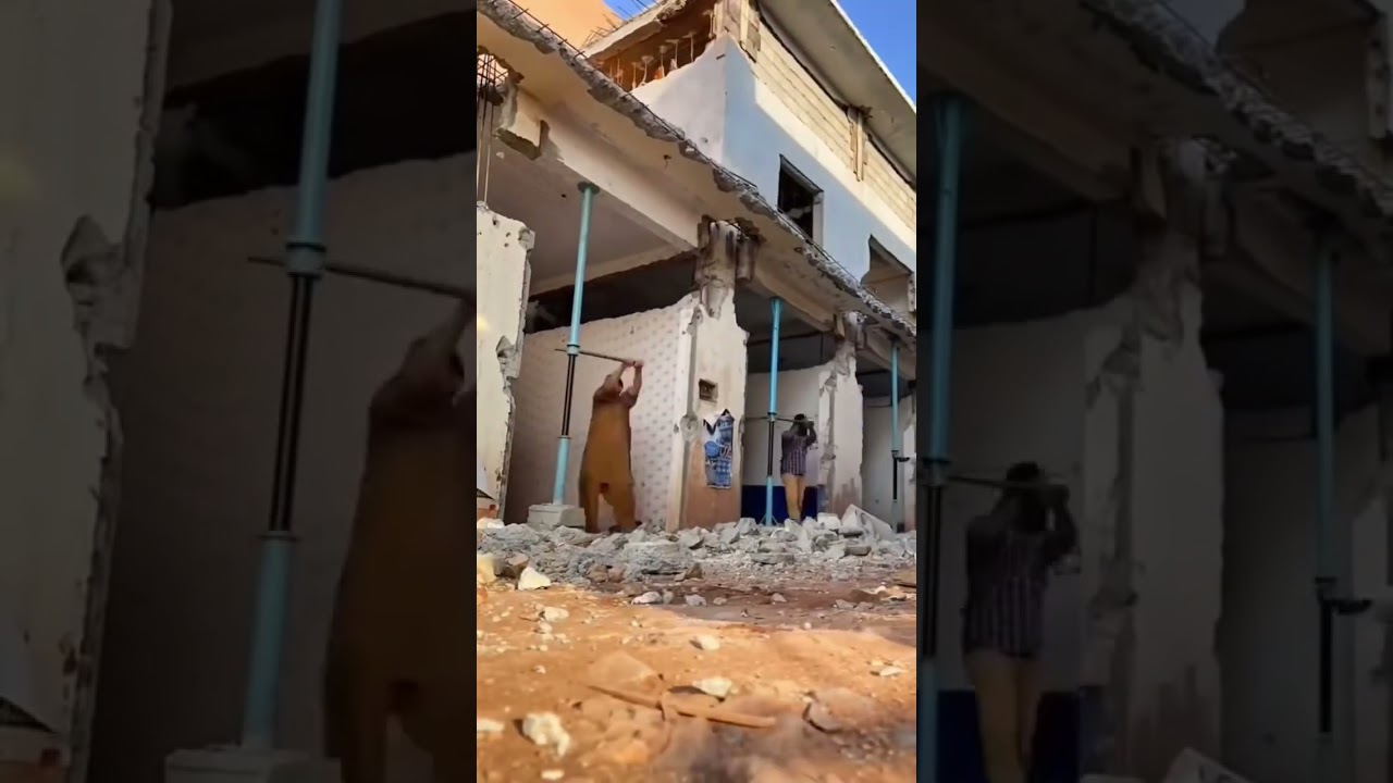 HOUSE ROOF LIFTING VIDEO WITH HYDRAULIC JACK LIFTING 🦅