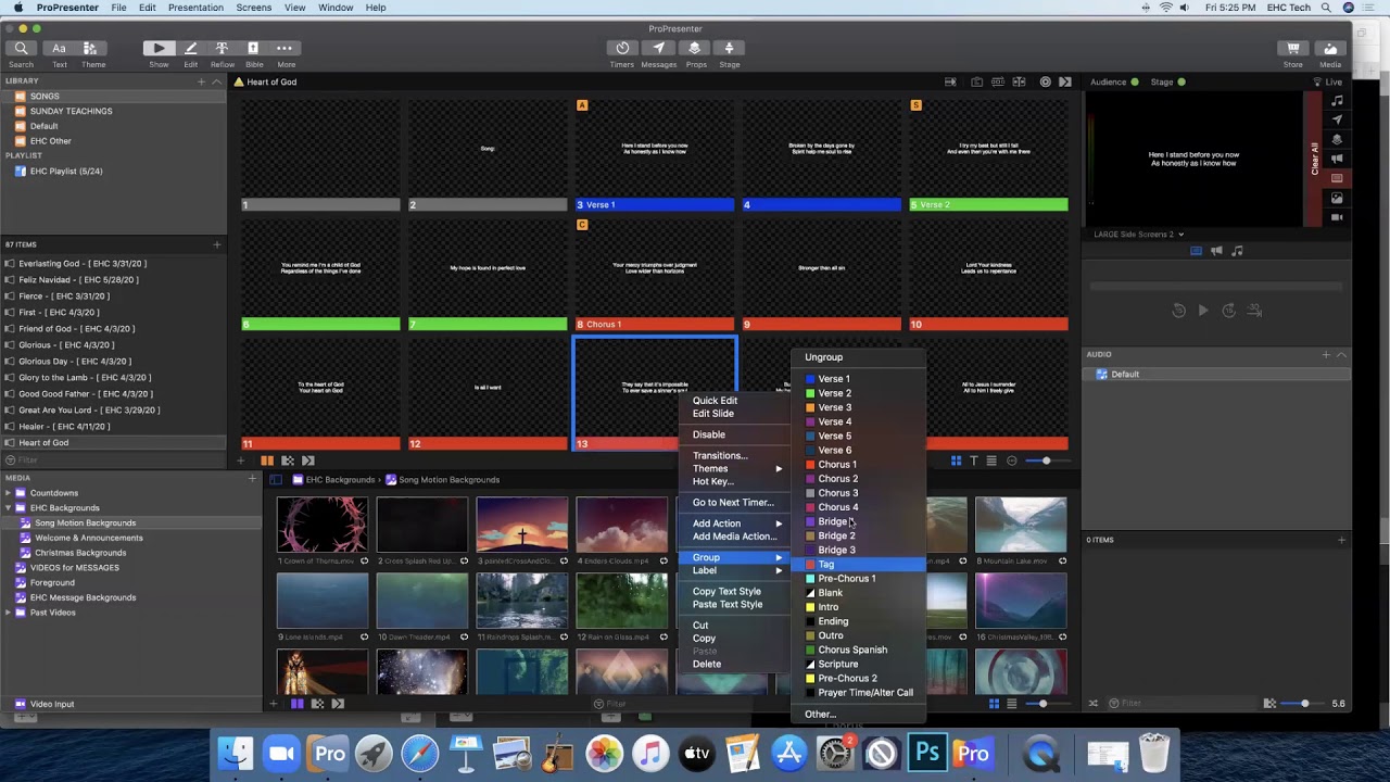 How to Make Song Slides in ProPresenter 7