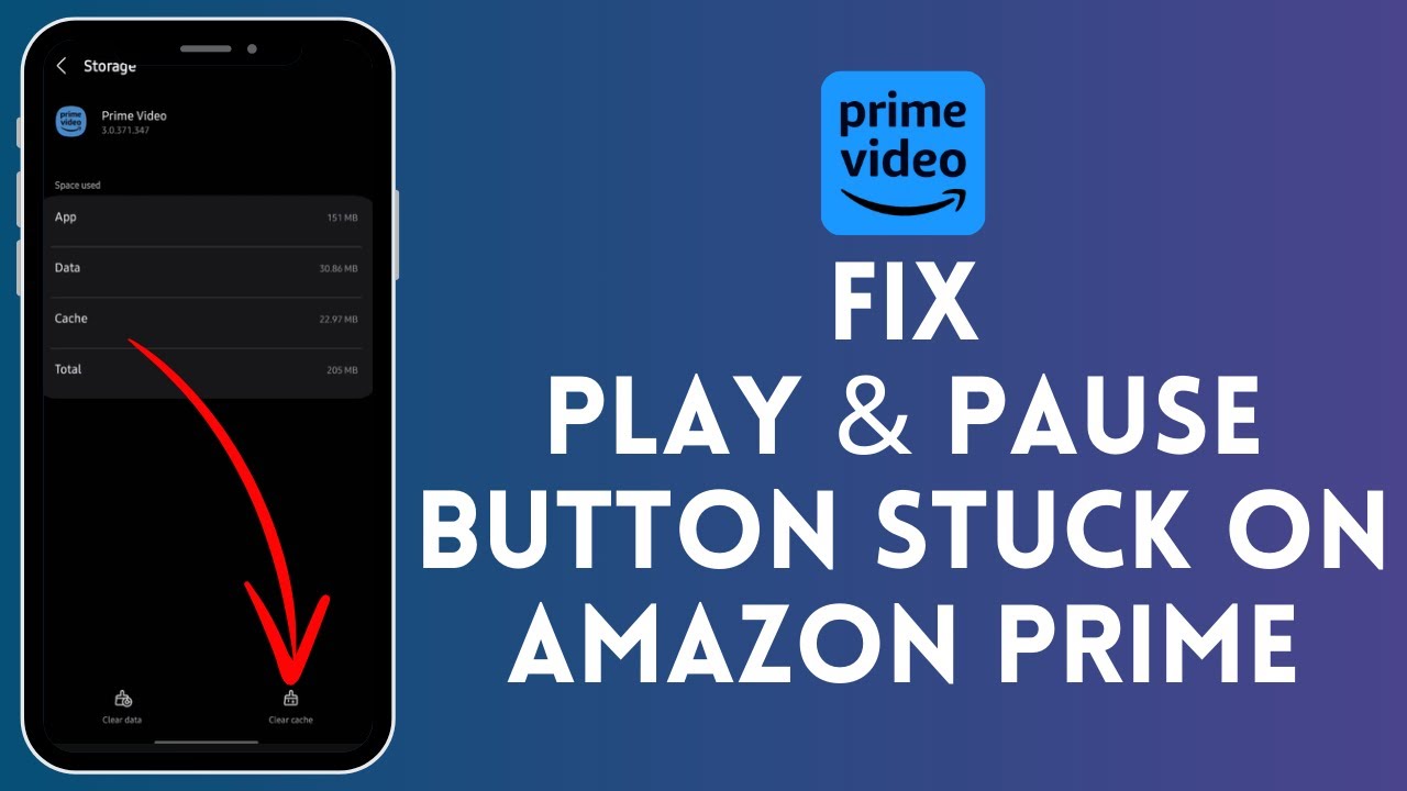 How to Fix Play & Pause Button Stuck on Amazon Prime (2024) | Amazon Tutorial