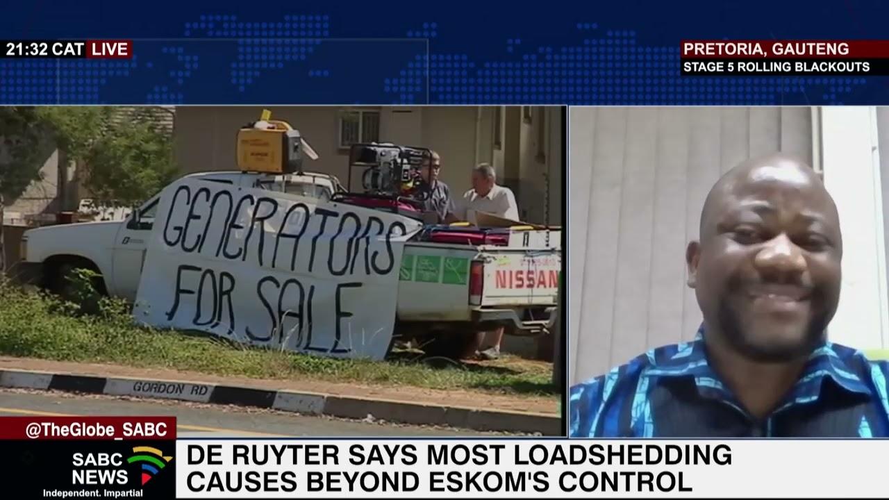 Prof Everisto Benyera on latest statements made by Andre de Ruyter on Eskom
