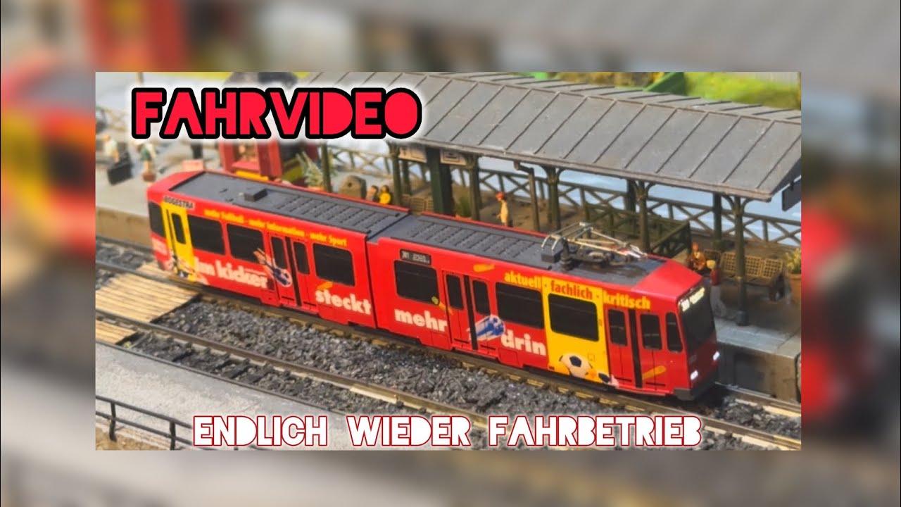 Reinigungsfahrt, Diesellok V320, Elok BR151 und meine kleine Tram von Hobbytrain geht endlich wieder
