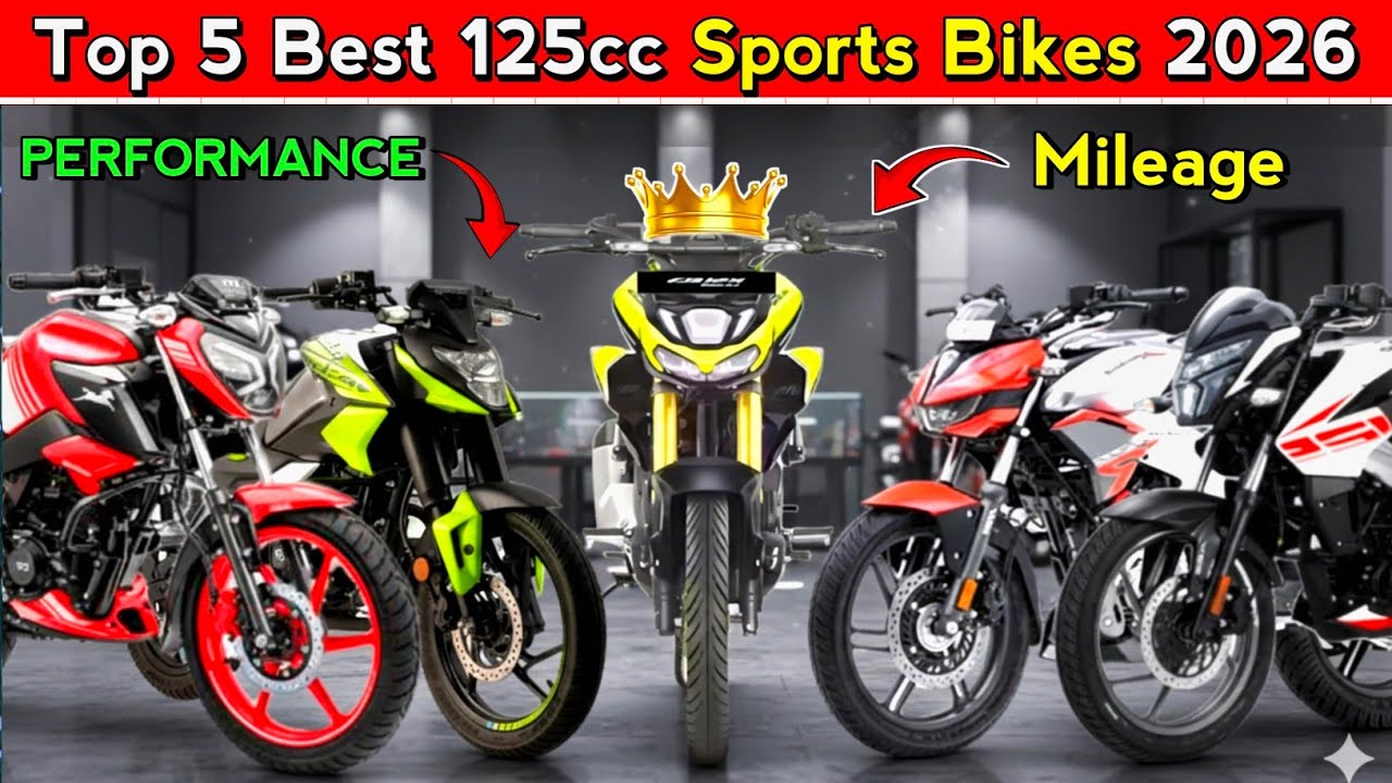 Top 5 Best 125cc Sports Bikes 2026 | Mileage + Power 🔥 | Rider By SKF 