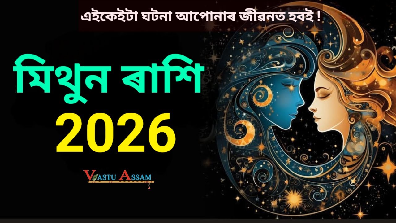 মিথুন ৰাশি 2026 ।। Mithun Rashi 2026 ।। Gemini 2026 ।। এইকেইটা ঘটনা আপোনাৰ জীৱনত হবই ! Vastu Assam।।