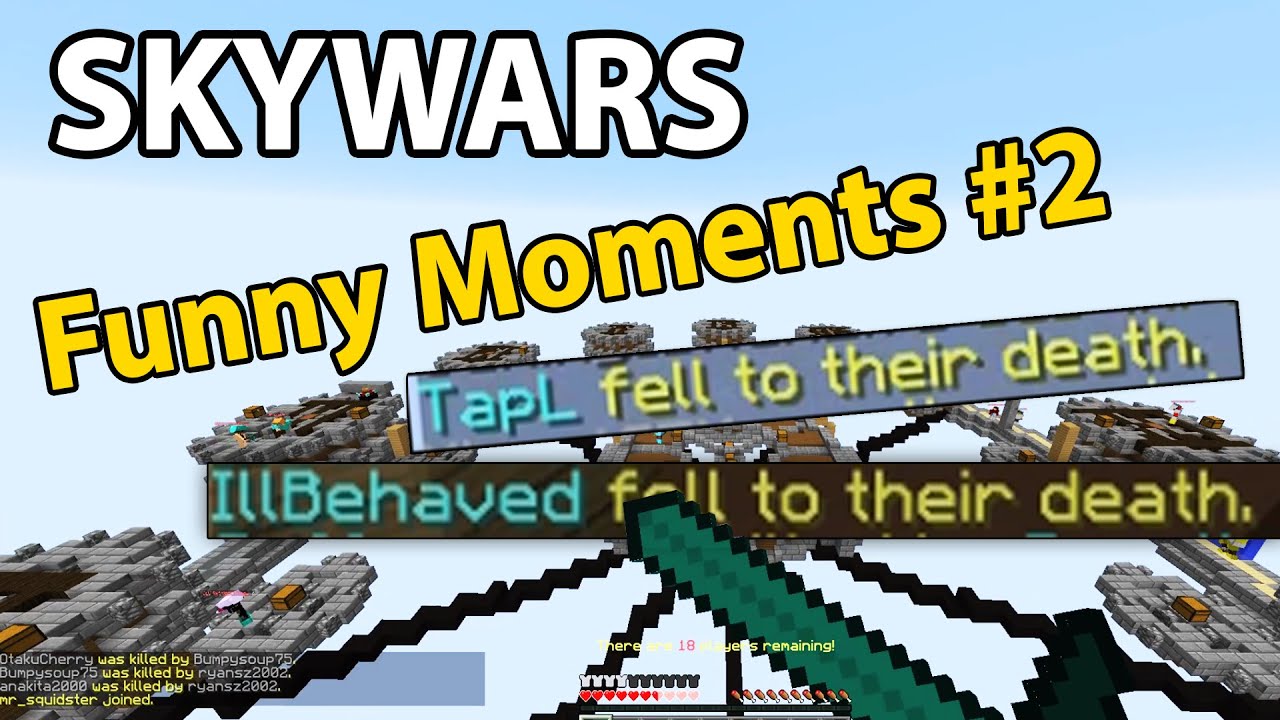 Skywars Funny Moments #2 - Hypixel Skywars - Minecraft // defib