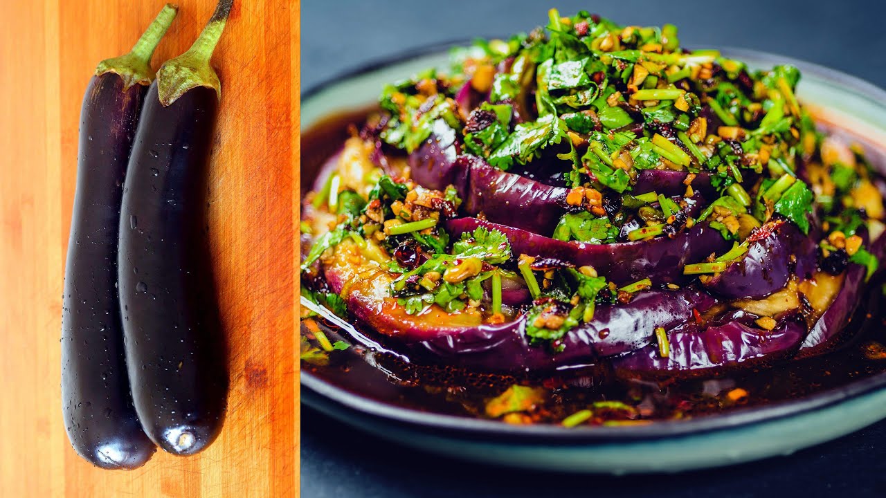 🥢Vegan: китайское антипасто на лето: баклажаны на пару【китайская еда рецепты】