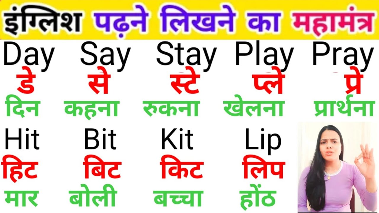 अंग्रेजी में नाम लिखने पढ़ना कैसे सीखें | English padhna likhna seekhe |English me name kaise Likhen
