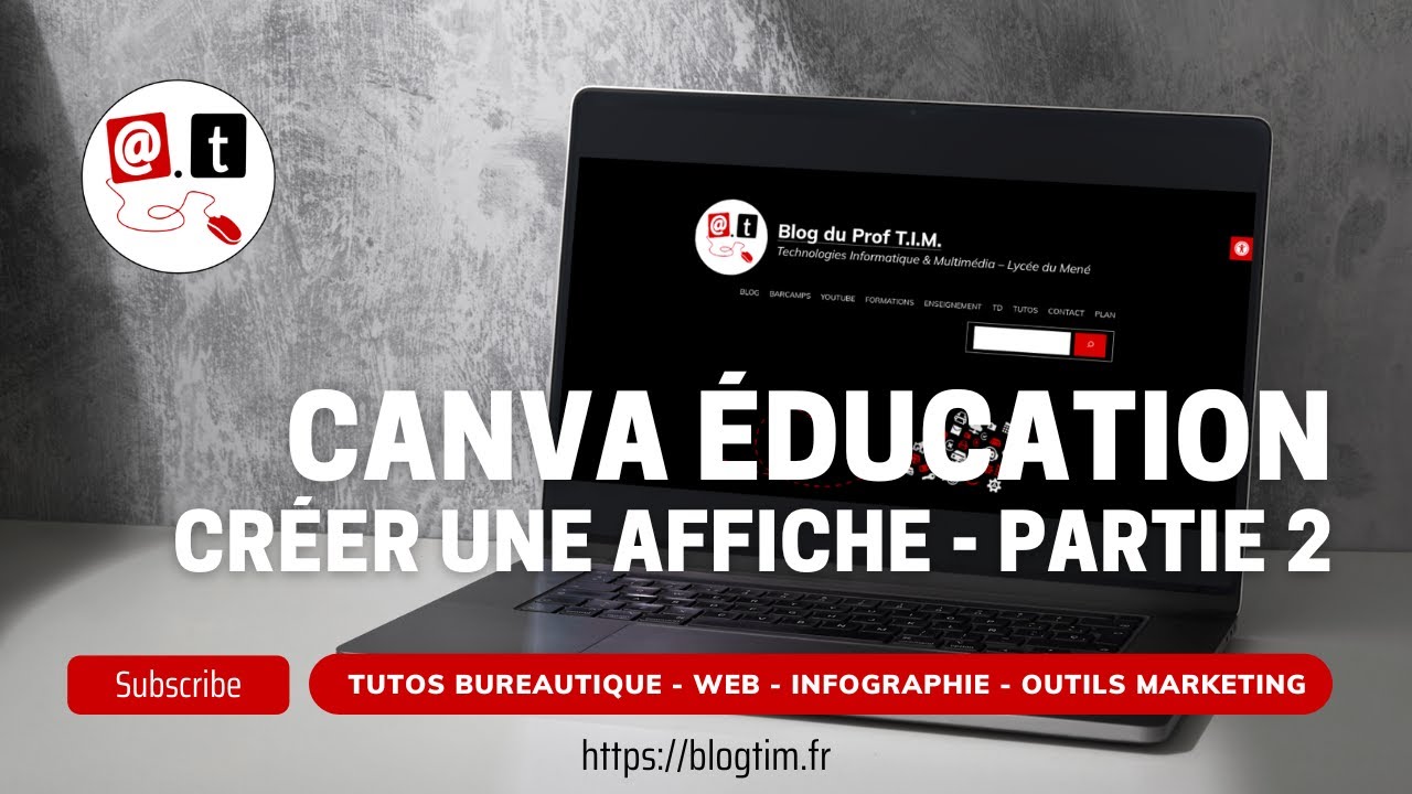 Tuto vidéo : Créer une affiche avec Canva - Partie 2