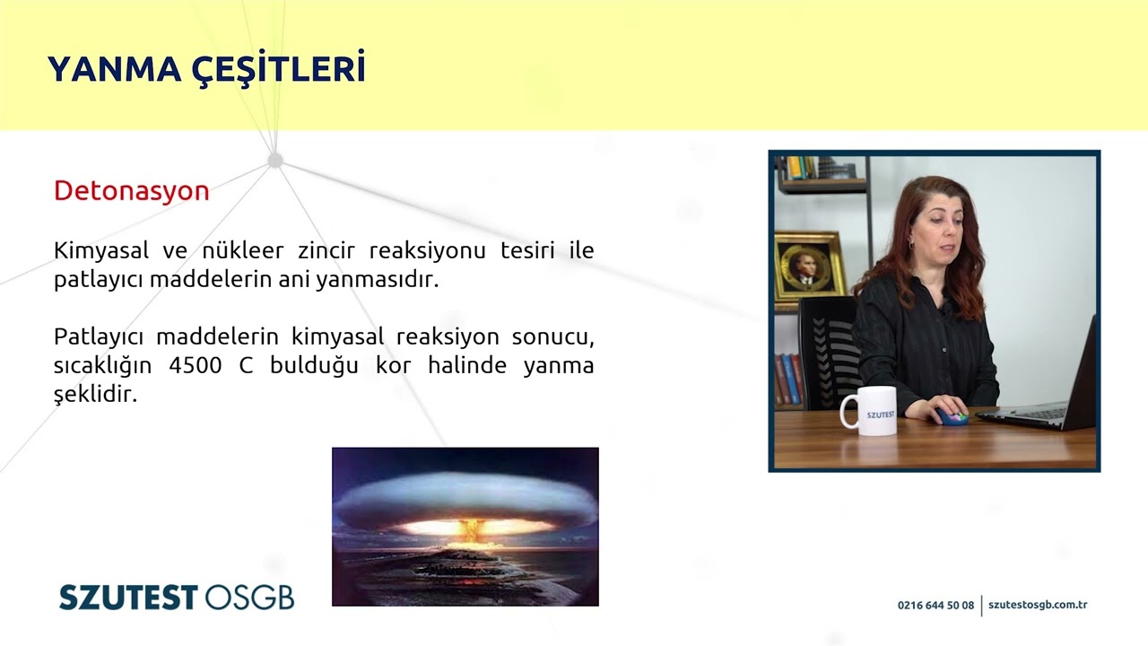 İSG Teknik Konuları  Parlama, Patlama, Yangın ve Yangından Korunma
