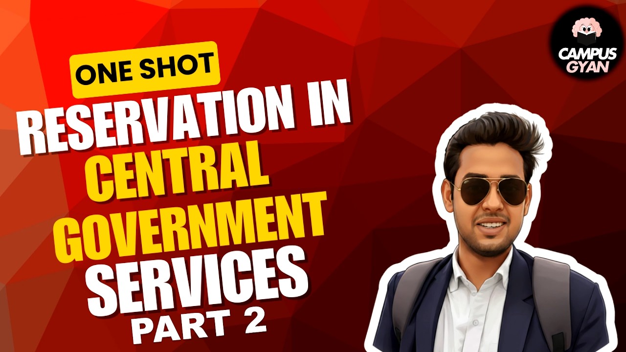 Reservation in Central Government Services | EWS, PwBD, Promotion Quota, Roster Rules | One shot