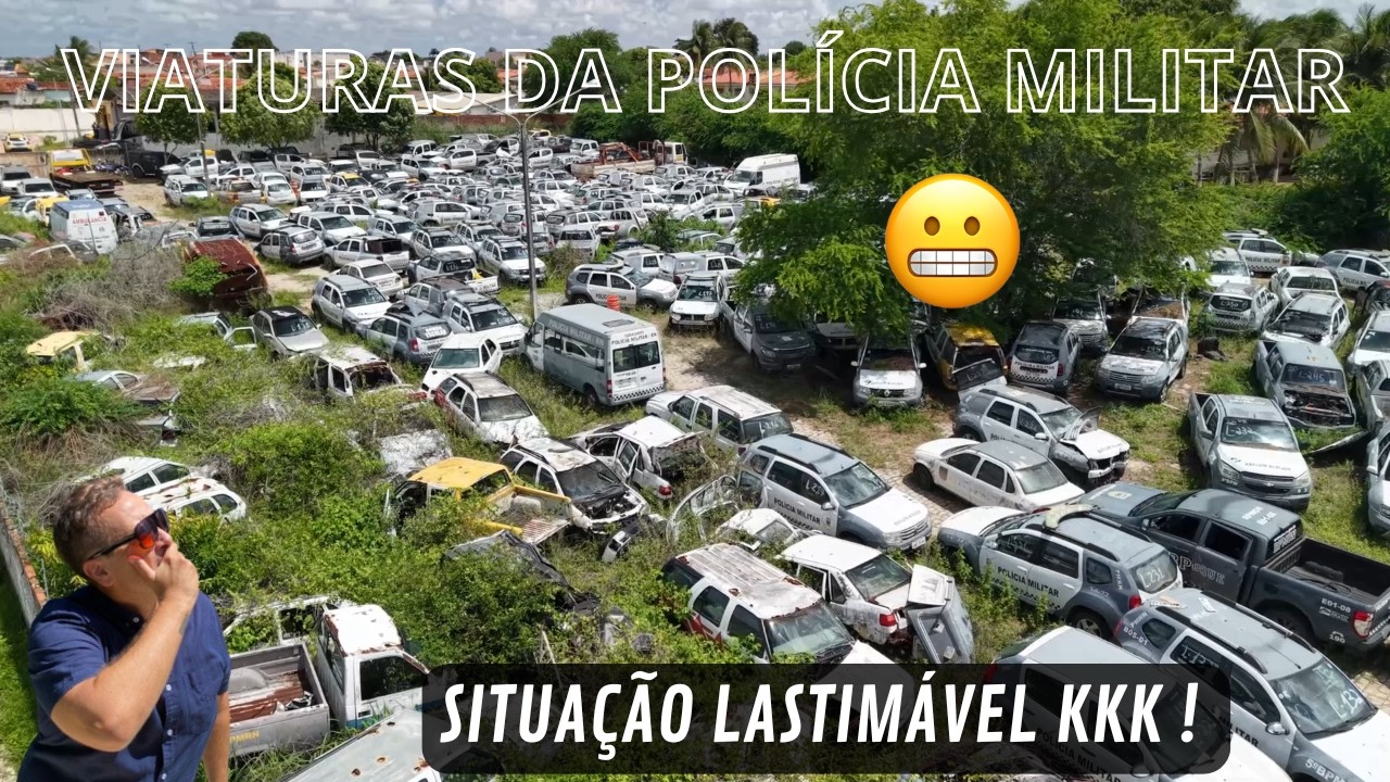 Viaturas ABANDONADAS da POLÍCIA MILITAR na Zona Norte de Natal
