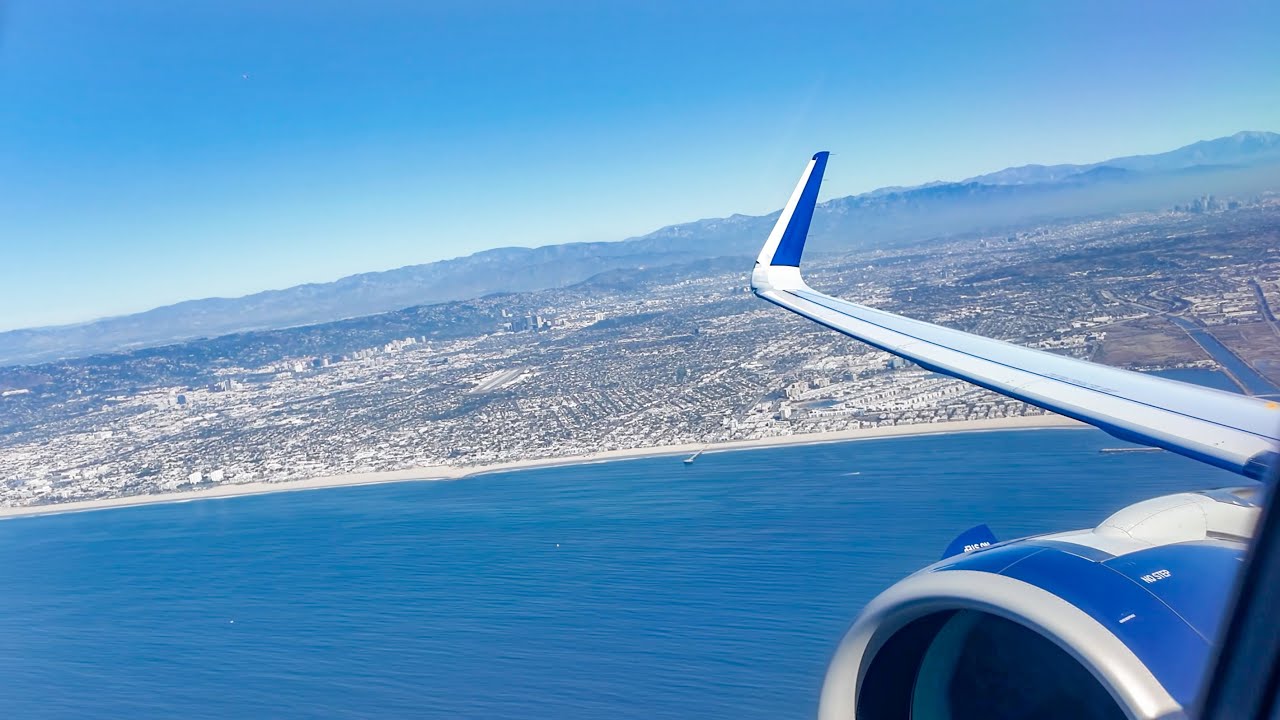 SCENIC CLEAR VIEWS AFTER TAKEOFF FROM LAX! DELTA A321 NEO - ENGINE VIEW - 4K - W/ATC AUDIO