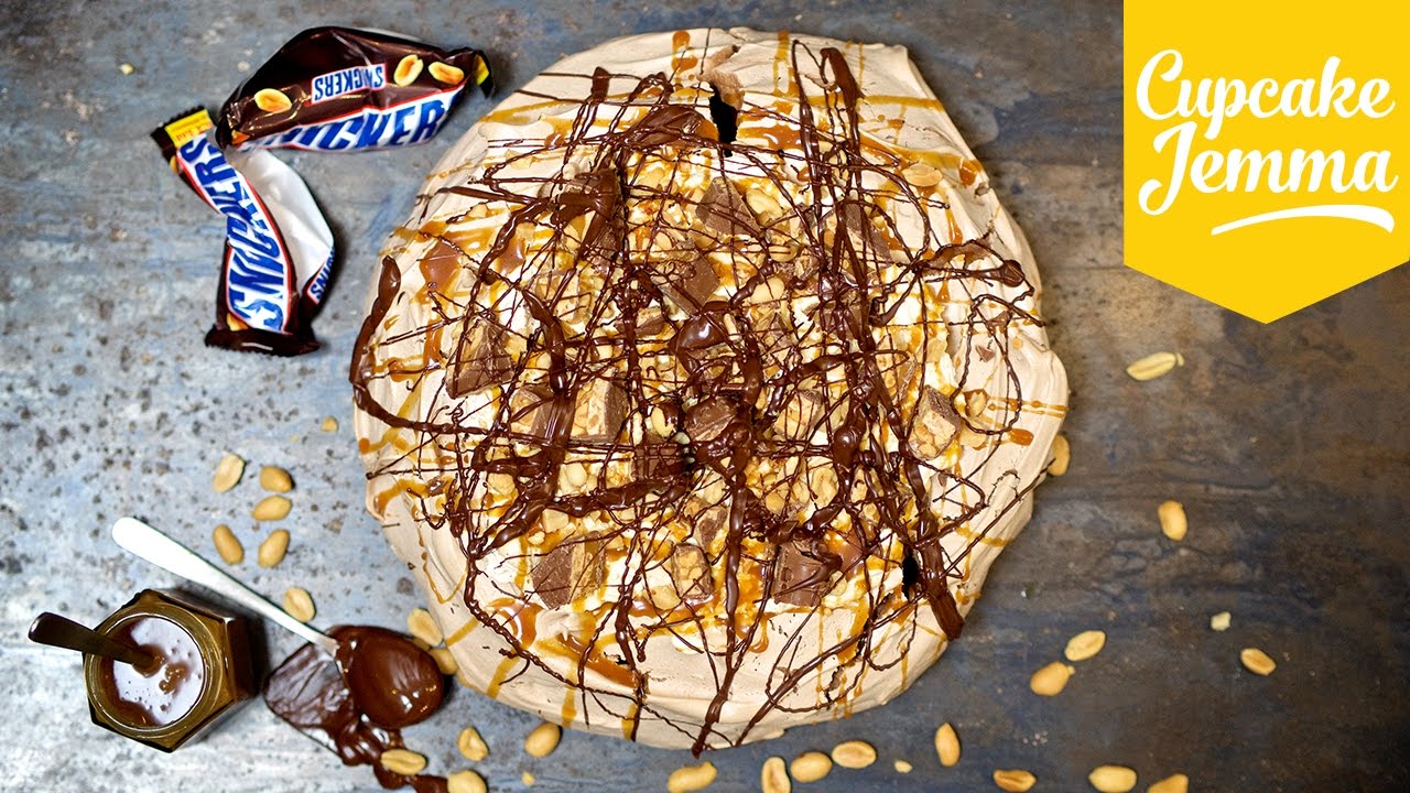 How to Make a Filthy Snickers Pavlova | Cupcake Jemma