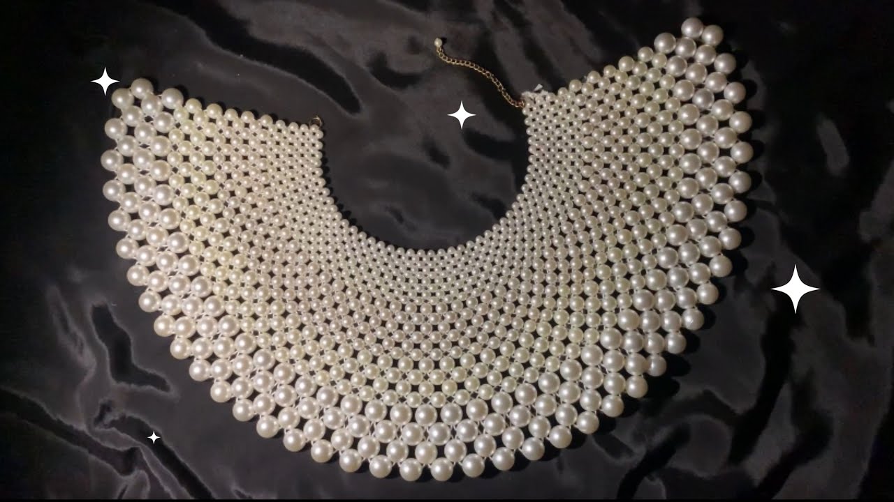 DIY PEARL NECKLACE🦋❤️#diy #diyhandmadejewellery #diyaccessories #trending #diyhandmadejewelry