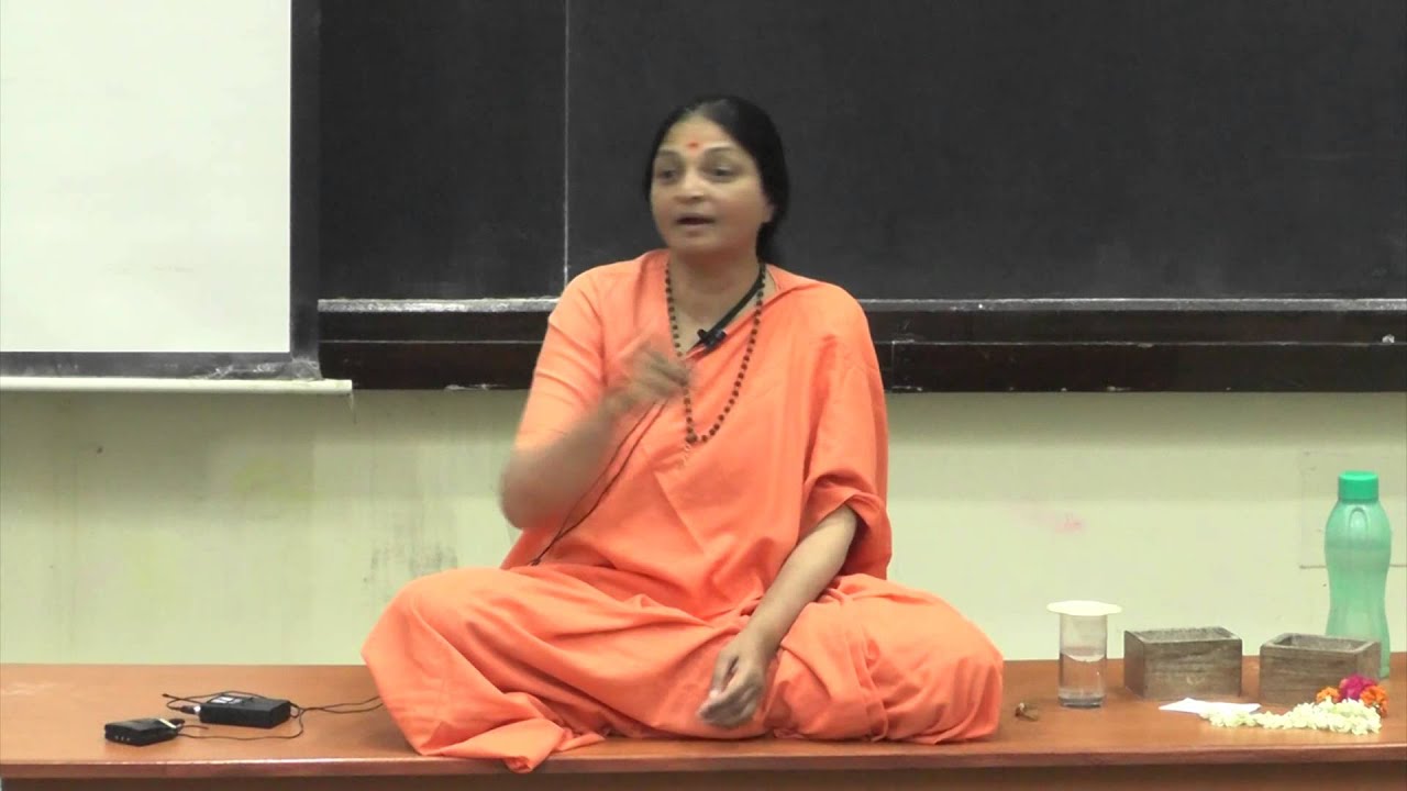 Swamini Vimalananda speaks on Mind Management at IIT Kanpur on 26 Sept. 2014