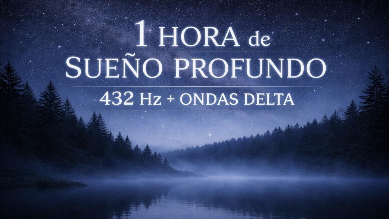 1 Hora de Sueño Profundo | 432 Hz + Ondas Delta | Relajación Total en la Oscuridad | #7M30