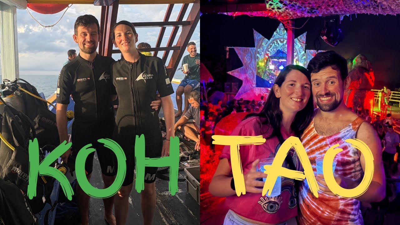 We Survived Koh Tao’s Wild Jungle Party… Then Went SCUBA Diving 😭🌴