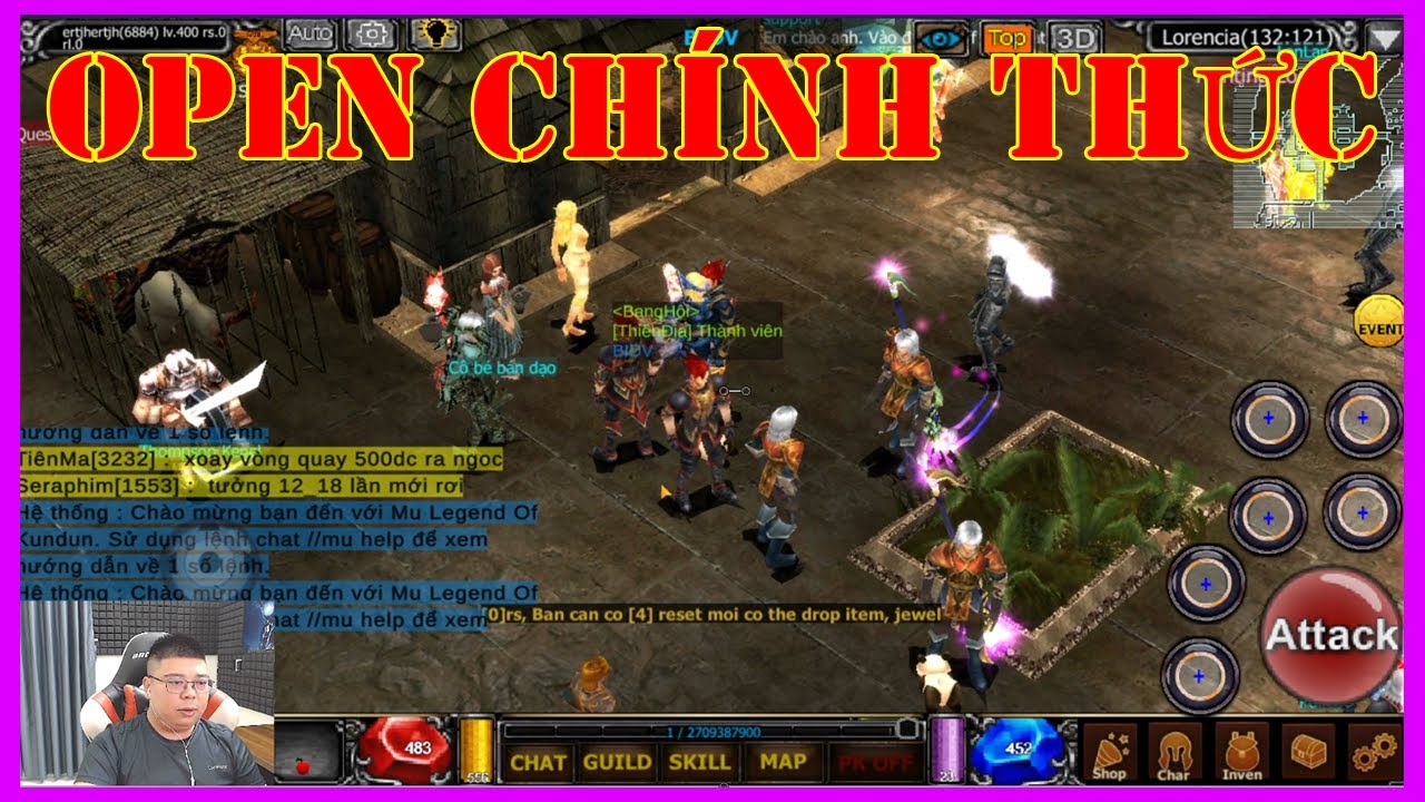 Mu Online Mobile MU LOK 3 Máy Chủ Bất Tử Open Chính Thức Hôm Nay Chiến Nào Anh Em
